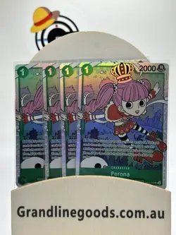 One Piece TCG OP12-034 Perona Super Rare SR NM x 4 Playset English - Image 1