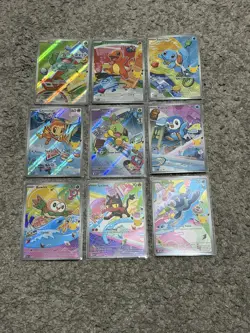 Pokemon 2026 First Partner Illustration Collection Series 1 Promo Set 9 Cards - Image 1