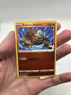 027/189 Radiant Heatran Prize Pack Series Pokemon TCG Stamped League Play Card - Image 3