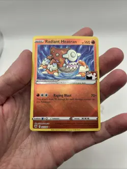 027/189 Radiant Heatran Prize Pack Series Pokemon TCG Stamped League Play Card - Image 4