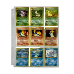 LOT OF 9 Pokemon Card Neo Premium File Vintage Promo SET Holo Japanese - Image 1