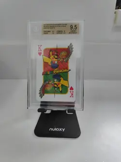 2016 POKEMON PLAYING CARDS MARIO PIKACHU KING OF HEARTS BGS 9.5 - Image 1