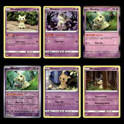 6x Mimikyu Lot 97 Sun Moon Cosmic Eclipse Pokemon Cards Collection Set TCG - Image 1
