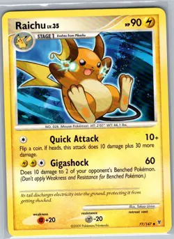 Raichu 77/147 Non Holo Supreme Victors - Pokemon Card - NM - Image 1