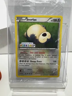 New RARE Build-A-Bear Pokemon Card Snorlax Promo Trading Card TCG - Image 2