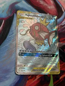 Magikarp & Wailord GX 161/181 Ultra Rare Team Up Pokemon Card - DMG - Image 4