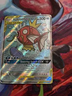 Magikarp & Wailord GX 161/181 Ultra Rare Team Up Pokemon Card - DMG - Image 5