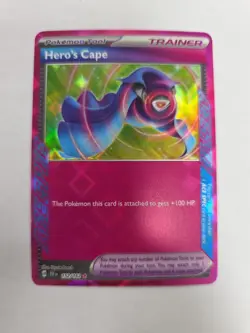 Hero’s Cape Ace Spec Rare 152/162 SV05: Temporal Forces NM Pokemon card - Image 1