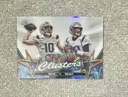 2024 Topps Cosmic Chrome Star Clusters Tom Brady Drake Maye #SCL-14 (RC)🔥💎📈 - Image 1