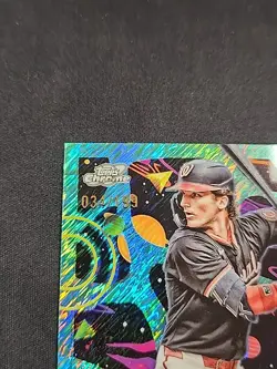 2025 Topps Cosmic Chrome - Robert Hassell III (RC) - Aqua Equinox Refractor /199 - Image 2