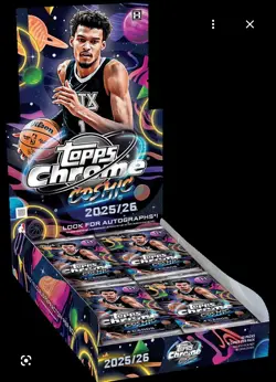 2 X PRE-ORDER CONFIRM ✅2025-26 Topps Cosmic Chrome Basketball Hobby Box 🚚 - Image 1