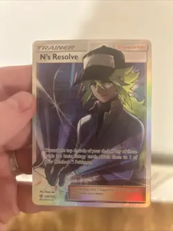 N's Resolve 232/236 Cosmic Eclipse Full Art Trainer Ultra Rare Pokemon Card New - Image 3