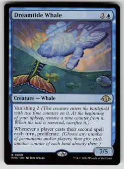 Dreamtide Whale Rare Modern Horizons 3 59 MTG Near Mint 2024 - Image 1