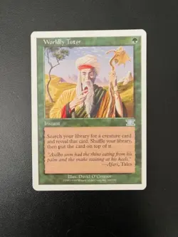 MTG- Worldly Tutor x1 - 6th Edition - Image 1