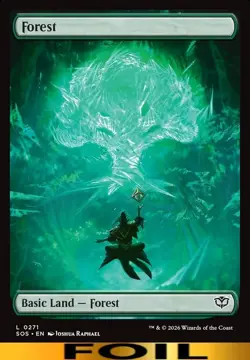 FOREST ** FOIL FULL ART ** #271 - Secrets of Strixhaven - NM MTG - Image 1