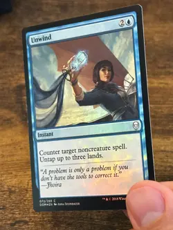 Unwind x1 *FOIL* MTG Dominaria 1x Magic Near Mint NM - Image 1