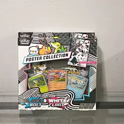 Pokemon Unova Scarlet & Violet Black & White Bolt Flare Poster Collection Box - Image 1