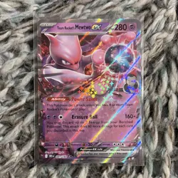 Pokemon Team Rocket's Mewtwo ex 081/182 Sv10: Destined Rivals Full Art Holo EX - Image 1