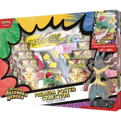Pokemon TCG Ascended Heroes Mega Lucario Premium Poster Collection Sealed NEW - Image 1