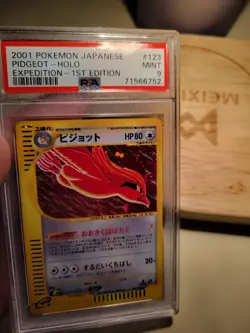 Pokemon Pidgeot 123/128 E-Series Expedition Holo 1st Ed 2001 Japanese psa 9 - Image 3