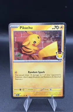 Pikachu 051 /162 Pokemon TCG Cosmo Holo Stamped 2026 Pokemon Day - NM/M - Image 1