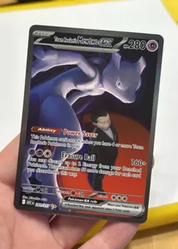 Team Rocket's Mewtwo EX 281/217 Secret Rare Ascended Heroes Pokemon TCG NM - Image 1