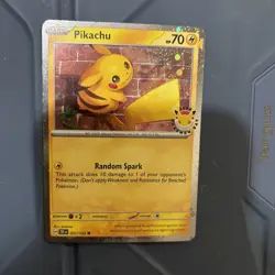 Pikachu 051 /162 Pokemon Day 30th Anniversary -Stamped 2026 Promo NM Holo - Image 1
