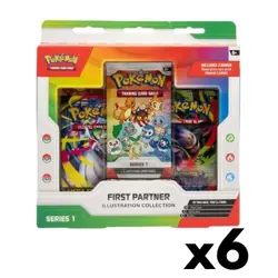 X6 Pokemon TCG: First Partner Illustration Collection Series 1 - Image 1