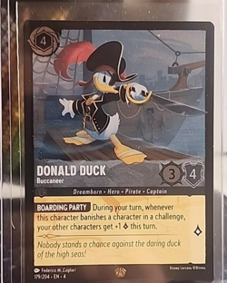 Donald Duck Buccaneer Legendary Cold Foil 179/204 Disney Lorcana Ursula's Return - Image 1