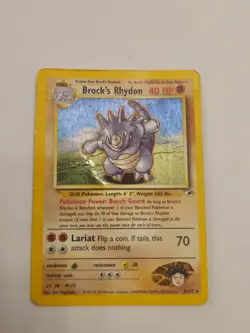 Brock's Rhydon Holo - 002/132 - Gym Heroes HP - Image 1