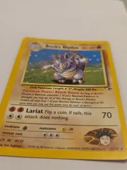 Brock's Rhydon Holo - 002/132 - Gym Heroes HP - Image 3