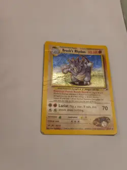 Brock's Rhydon Holo - 002/132 - Gym Heroes HP - Image 4
