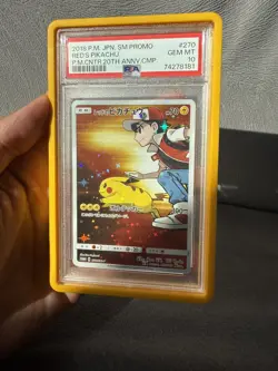 Red's Pikachu 270/SM-P PSA 10 2018 Pokemon Center 20th Anniversary Japanese Card - Image 3