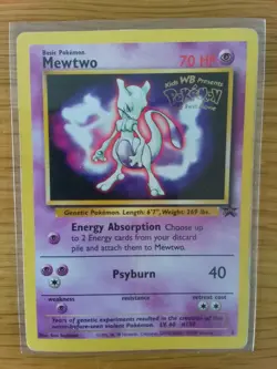 MEWTWO Black Star Promo Card #3 Pokemon The First Movie Warner Bros - Image 1