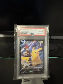 PSA 10 Pikachu V CSR 222/184 S8b VMAX Climax Pokemon Card Japanese - Image 1