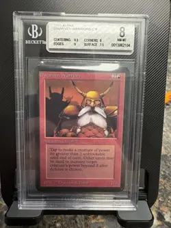 MTG Alpha Dwarven Warriors BGS 8.0 NM MT Graded Magic the Gathering Card - Image 1