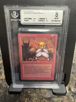 MTG Alpha Dwarven Warriors BGS 8.0 NM MT Graded Magic the Gathering Card - Image 2