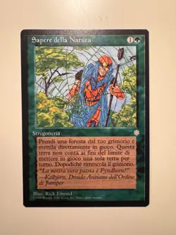 Magic MTG • Sapere della Natura (Nature's Lore) • Ice Age • U • ITA • MINT - Image 1
