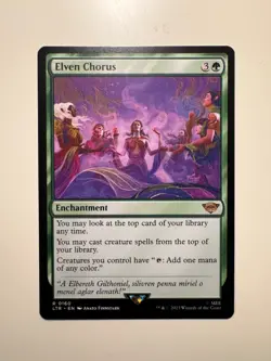 Magic MTG • Elven Chorus • LOTR 160 • R • ENG • MINT - Image 1