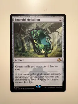 Magic MTG • Emerald Medallion • MH3 291 • R • ENG • MINT - Image 1