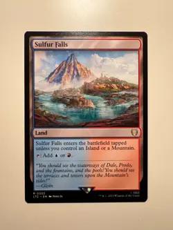 Magic MTG • Sulfur Falls • Comm: LOTR 333 • R • ENG • MINT - Image 1