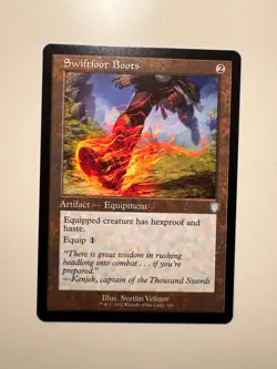 Magic MTG • Swiftfoot Boots (Retro Frame) • Comm: MH3 166 • U • ENG • MINT - Image 1