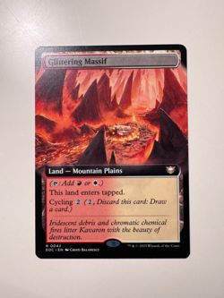 Magic MTG • Glittering Massif (Extended Art) • Comm: Edge of Eternities 42 • ENG - Image 1