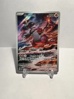 Groudon Illustration Rare 199/182 Pokemon Paradox Rift Near Mint NM - Image 1