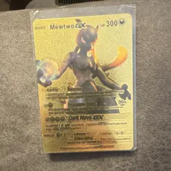 Pokemon Mewtwo GX Promo Holo SM196 Sm Metal Card 190 HP Psychic Nova GX - Image 1