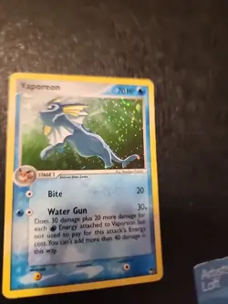 Pokemon TCG Vaporeon POP Series Promos 3 6 Holo Holo Rare - Image 1