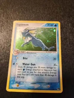 Pokemon TCG Vaporeon POP Series Promos 3 6 Holo Holo Rare - Image 3