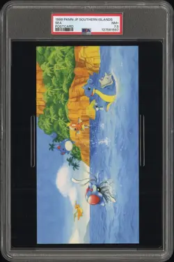 1999 POKEMON JPN SOUTHERN ISLANDS COLL POSTCARD SEA PSA 7.5 - Image 1