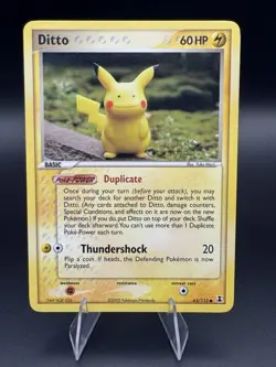 2005 Pokemon Ditto (Pikachu) 63/113 Ex Delta Species Non-Holo Regular MP - Image 1
