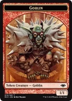 MTG Goblin Token (010) [Modern Horizons Tokens] Foil Near Mint Magic - Image 1